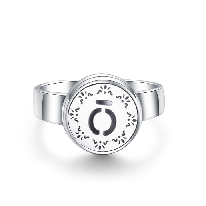 Hollow Adjustable Tree Of Life Titanium Steel Aromatherapy Diffuser Ring