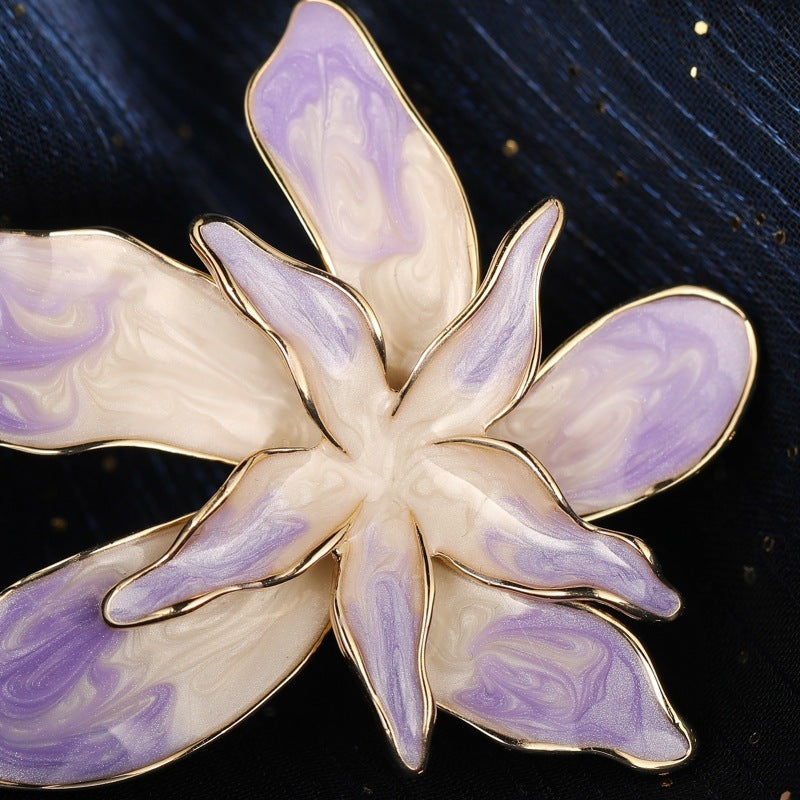 French Super Beautiful Bauhinia Brooch For Women