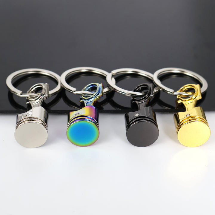 Car Key Ring Metal Engine Piston Creative New Key Chain Modified Personalized Keychain Pendant