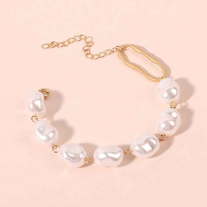 Baroque irregular pearl bracelet