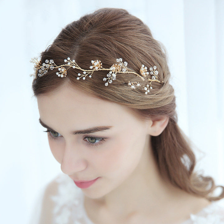 Pearl Hair Band Photo Studio Wedding Travel Photography Dress Accessories