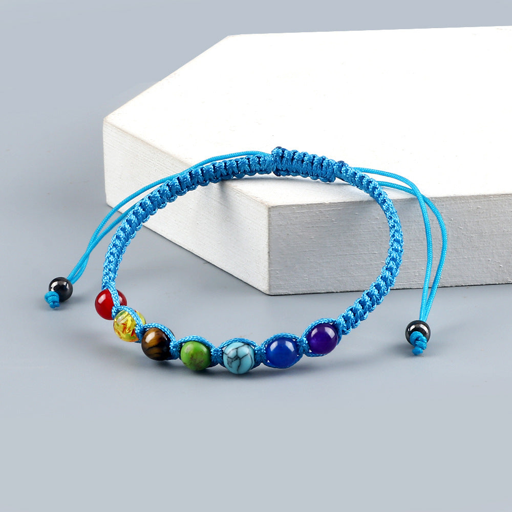 Round Seven-color Beads Accessories Bracelet