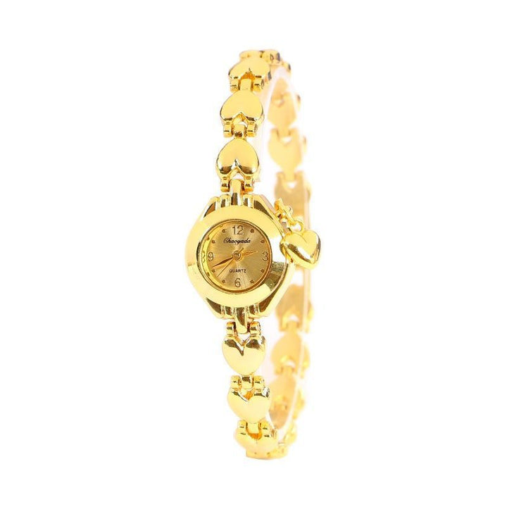 Quartz Steel Belt Heart Bracelet Women's Watch