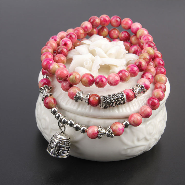 Natural crystal brave multi-layer bracelet