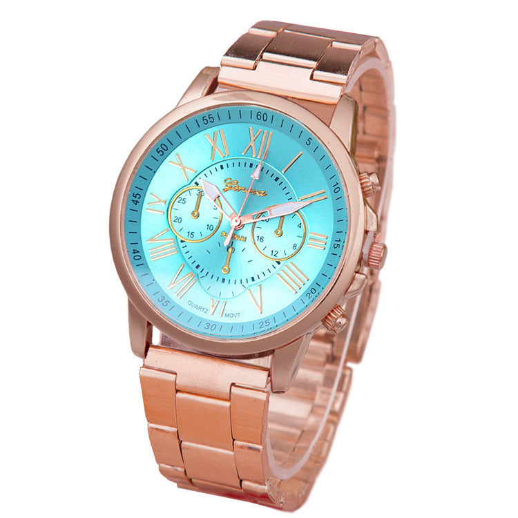 Women's Leisure Alloy Steel Belt Quartz Watch