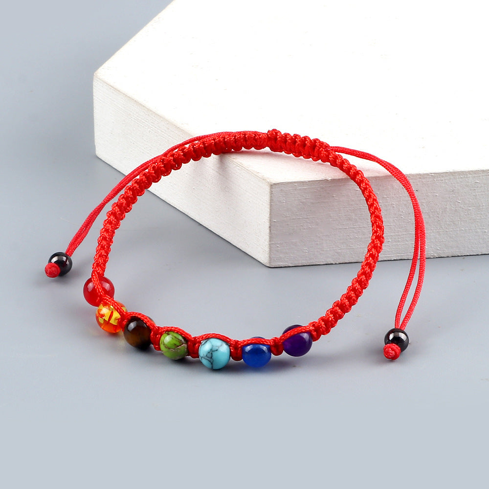 Round Seven-color Beads Accessories Bracelet