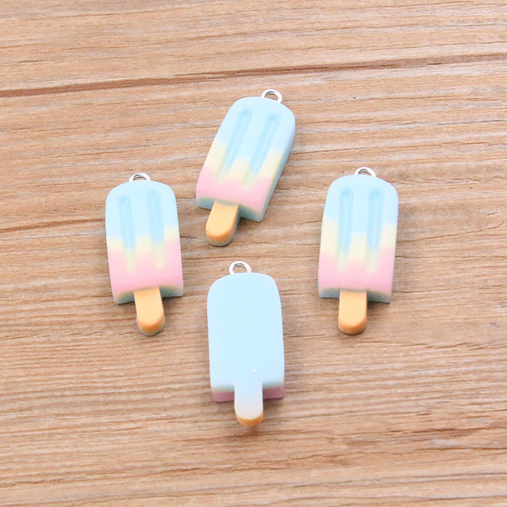 DIY Resin Accessories Gradient Popsicle Sticks Pendant