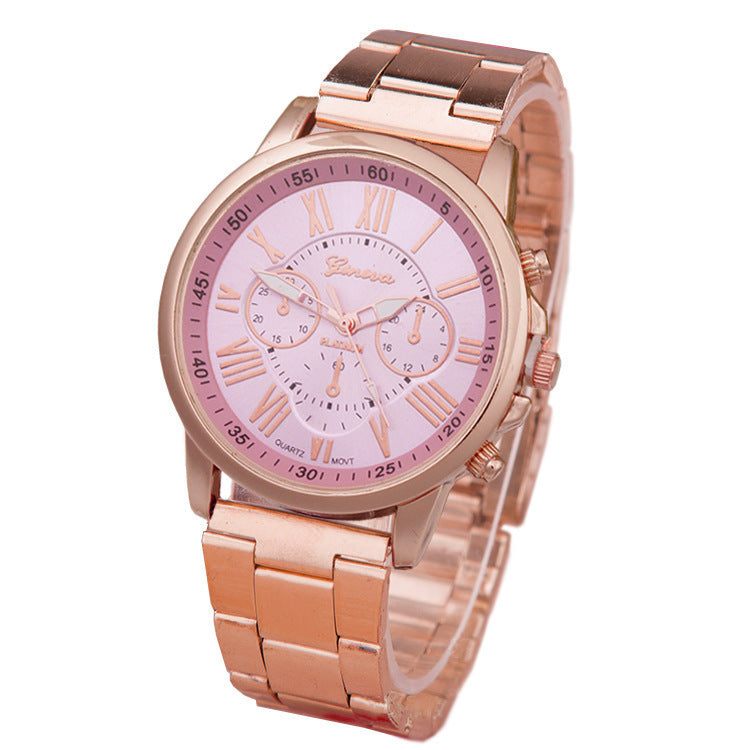 Women's Leisure Alloy Steel Belt Quartz Watch