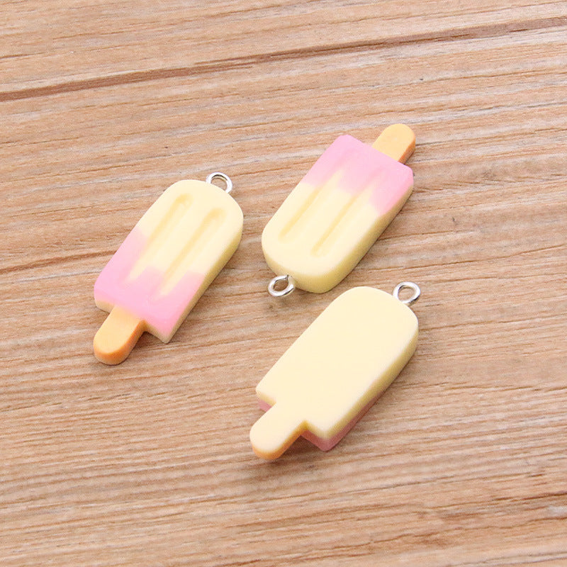 DIY Resin Accessories Gradient Popsicle Sticks Pendant