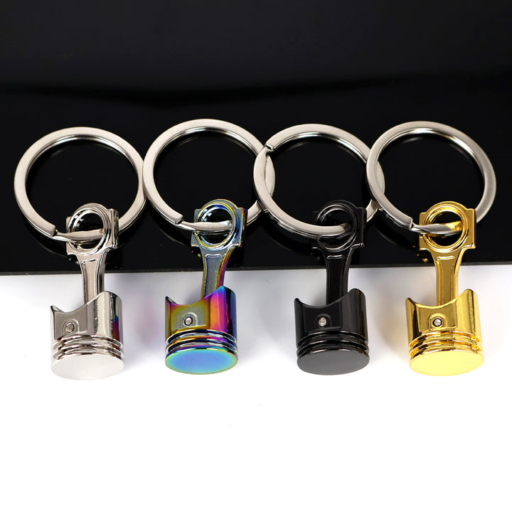 Car Key Ring Metal Engine Piston Creative New Key Chain Modified Personalized Keychain Pendant