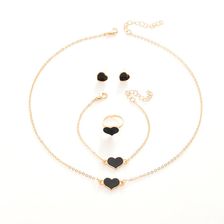 Simple Love Jewelry Women's Fashion Necklace Suit