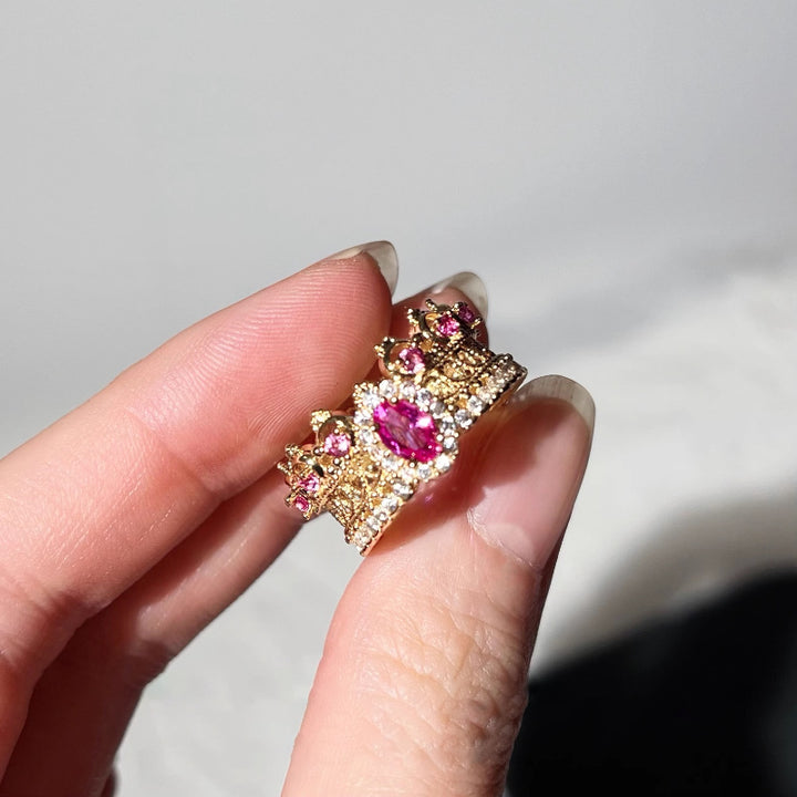 Lace Crown Ring Female Fashion Exquisite