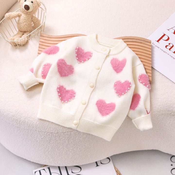 Autumn And Winter Baby Sweater Love Coat