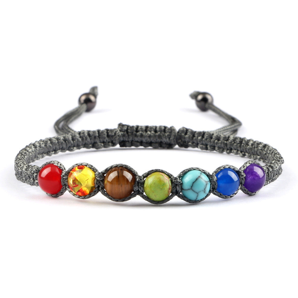 Round Seven-color Beads Accessories Bracelet