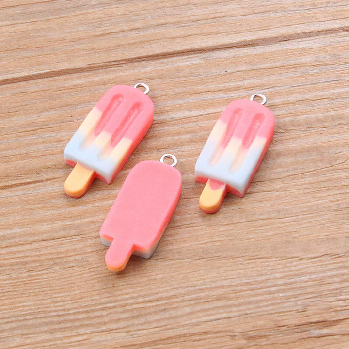 DIY Resin Accessories Gradient Popsicle Sticks Pendant