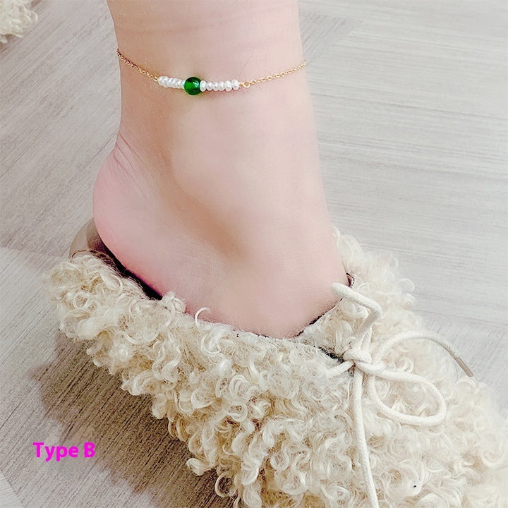 Simple Personality New Anklet Female Gold Thin Chain