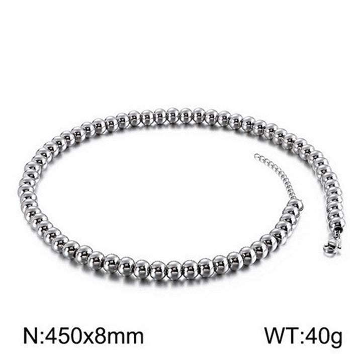 Women's Titanium Steel Choker Necklace Bracelet Set