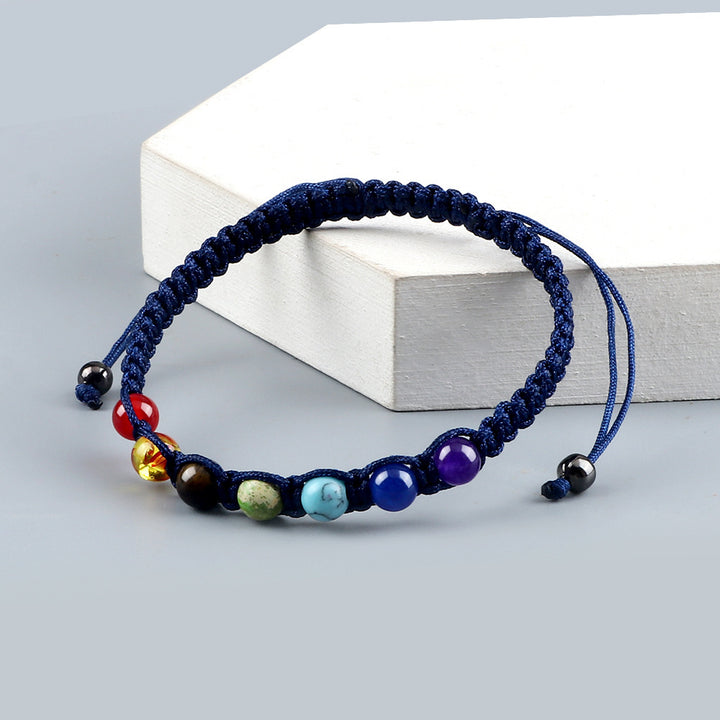 Round Seven-color Beads Accessories Bracelet