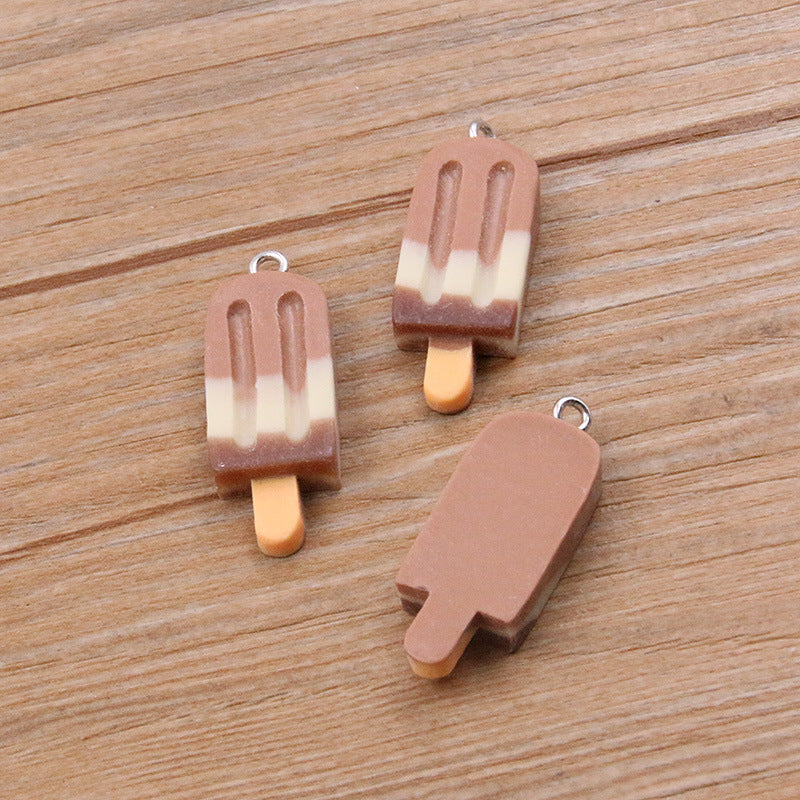 DIY Resin Accessories Gradient Popsicle Sticks Pendant