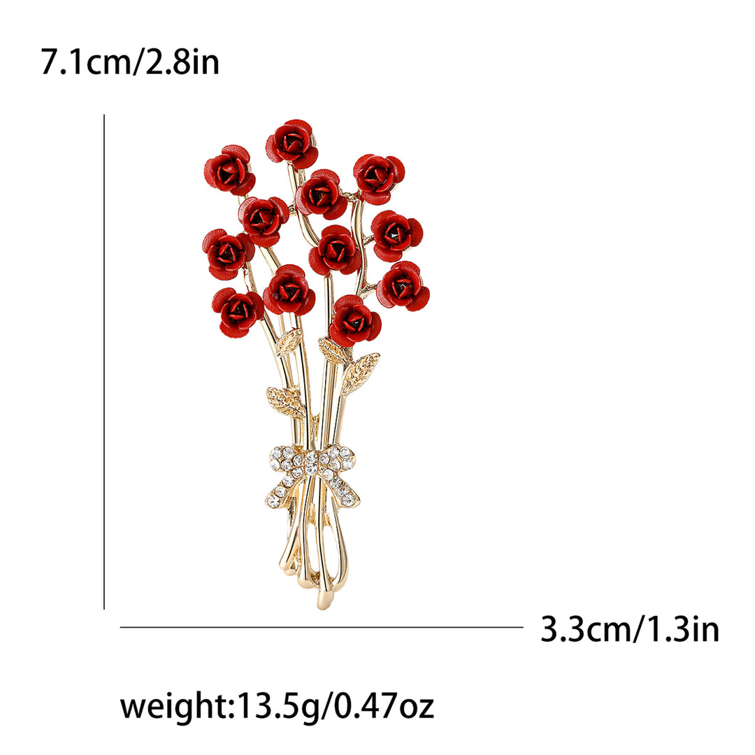 Wedding Series Enamel Oil-spot Glaze Flowers Brooch