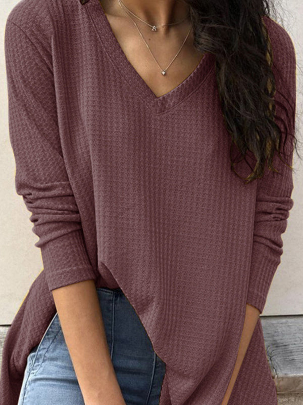 Fall Casual Bottomed Shirt Long Sleeve T-Shirt