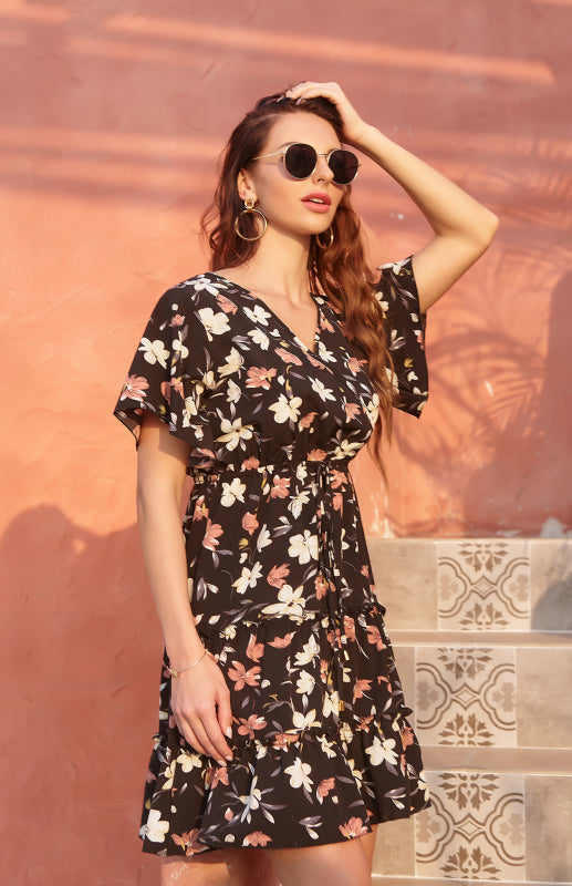 Women’s clothing short sleeve fashion casual dress