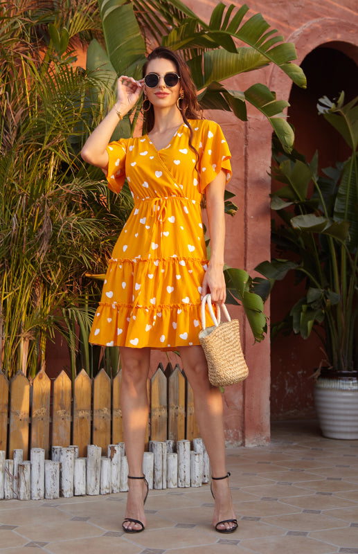 Women’s clothing short sleeve fashion casual dress