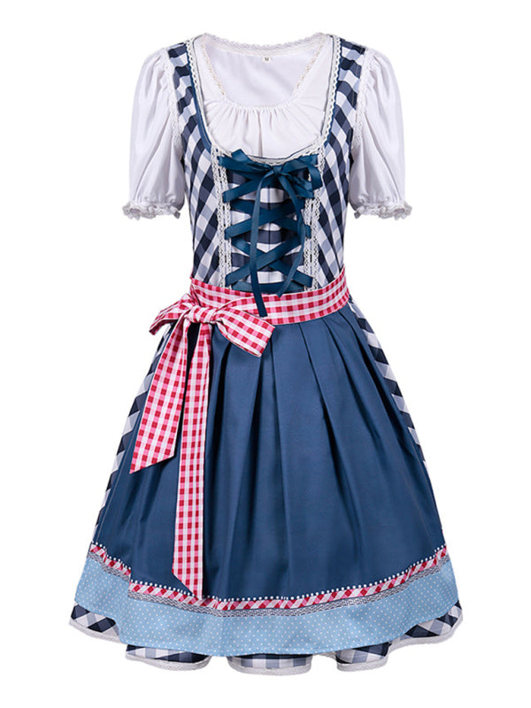 Munich Oktoberfest Bavarian maid outfit German literary retro dress